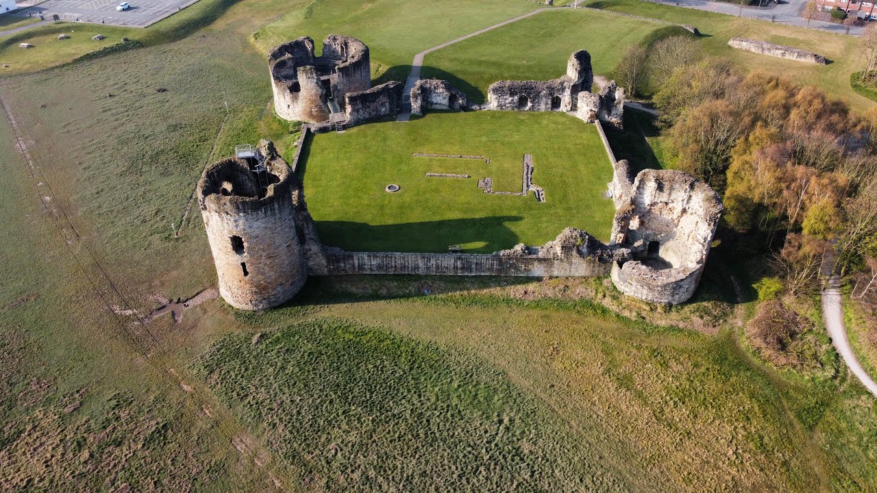 Flint Castle, North Wales by Drone