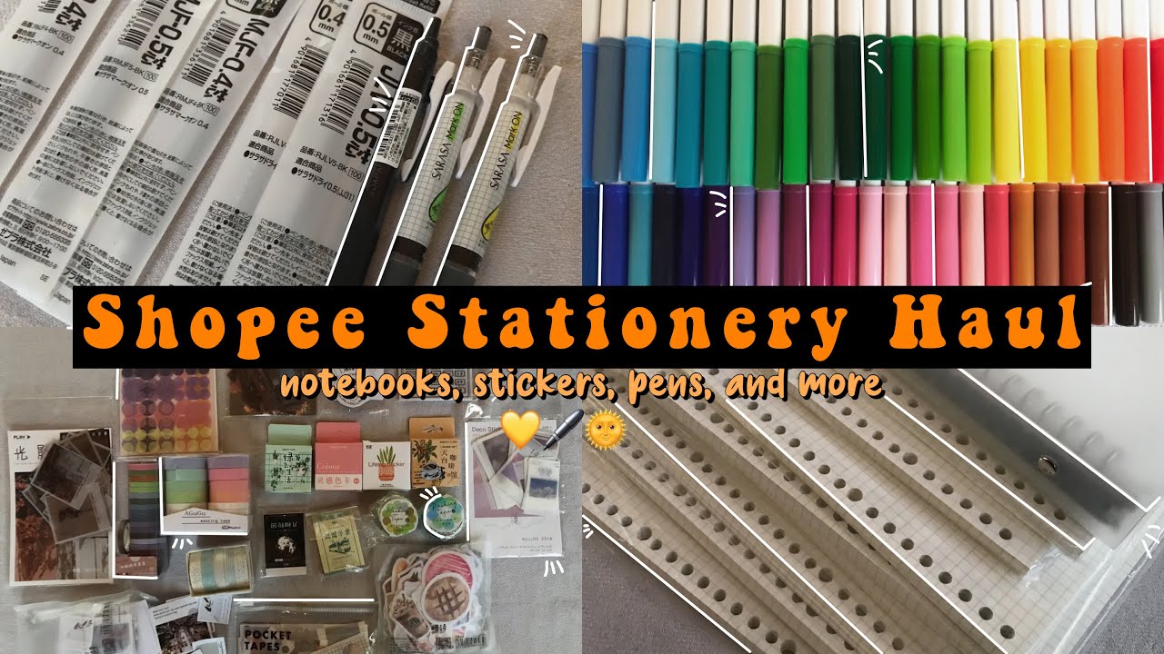 Shopee Stationery Haul Philippines 🌿 | SALAMAT SHOPEE PERO WA NAKOY KWARTA 🥴