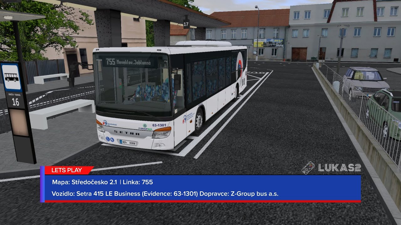 OMSI 2 | Středočesko 2.1 | Setra 415 LE Business (Evidence: 63-1301) | Z-Group bus a.s.| Linka 755
