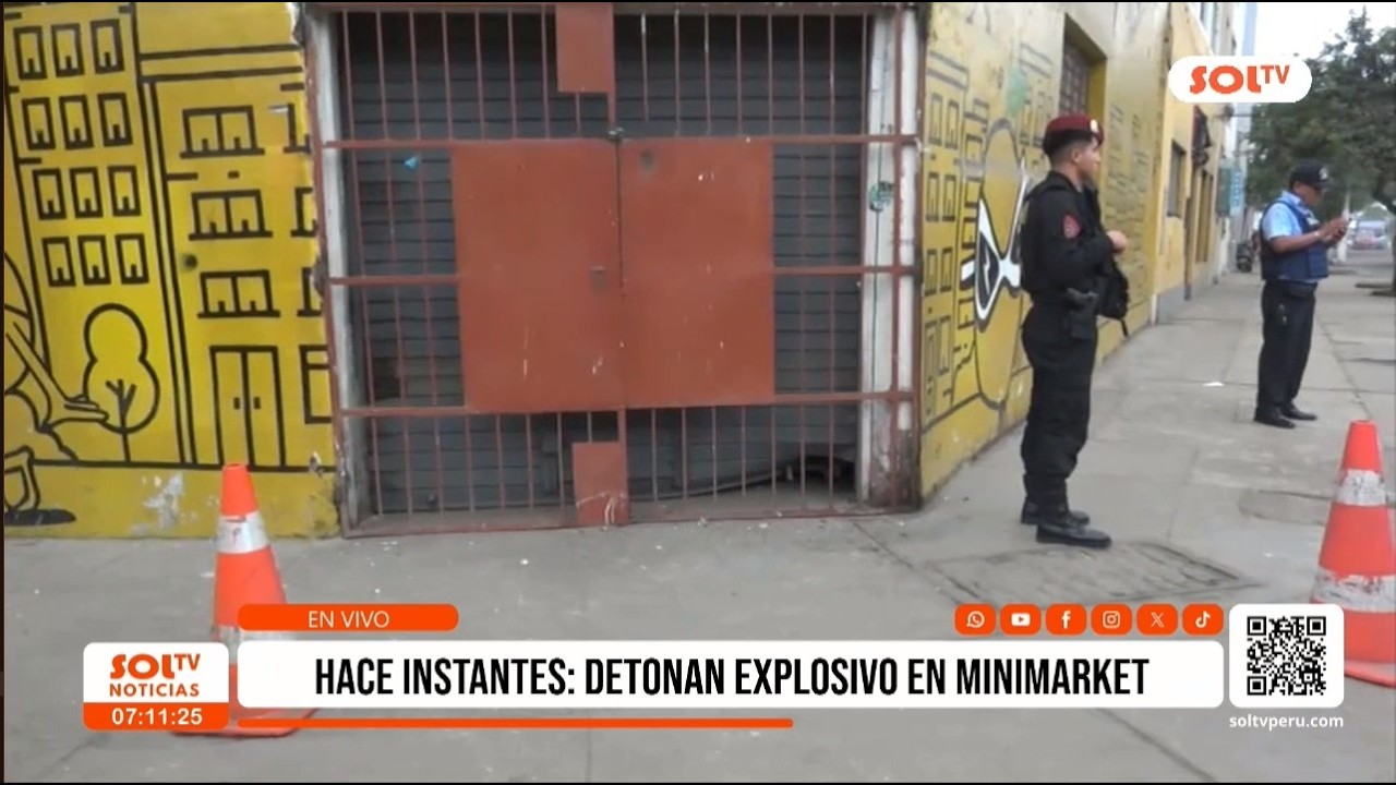 Trujillo: sujetos detonan explosivo en minimarket en centro histórico