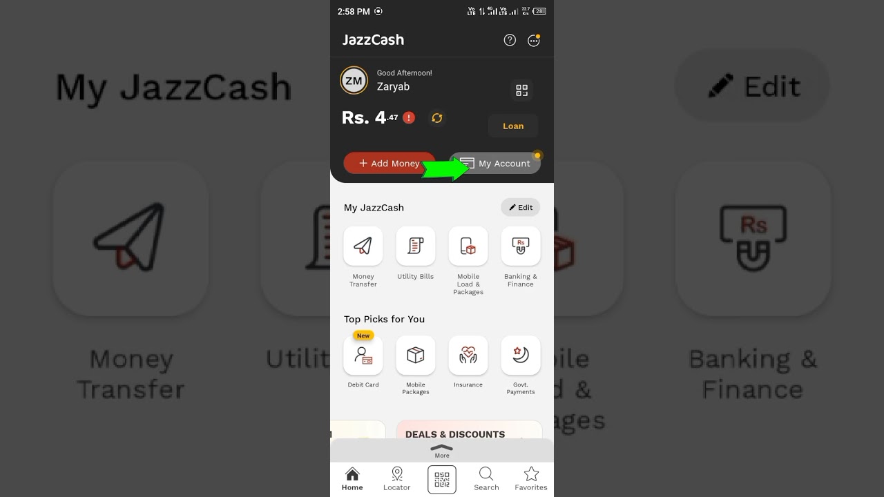 How to check jazz Cash history transection @hmjgo