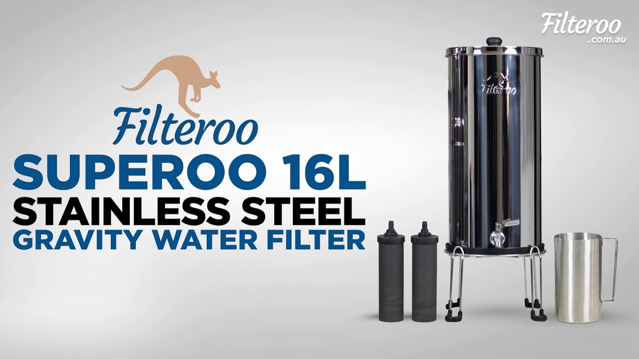 Filteroo® Superoo 16L Stainless Steel Gravity Water Filter -  Product Spotlight
