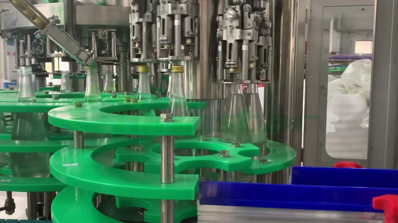 750ml 8000 bottles Sparkling water filling machine