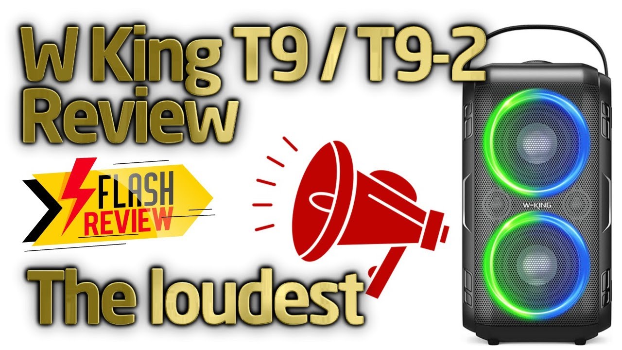 W King T9 / T9-2 Bluetooth speaker Review - 80 Watt - The loudest one