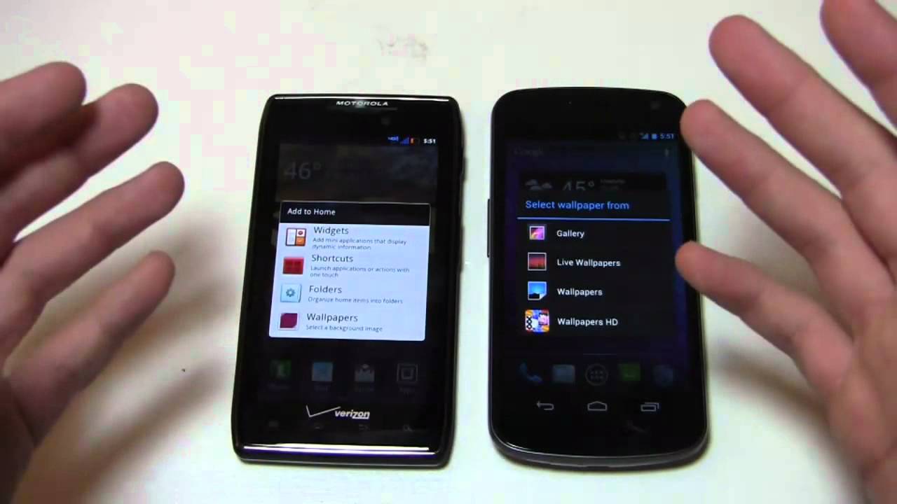Motorola DROID RAZR MAXX vs. Samsung Galaxy Nexus Dogfight Part 1