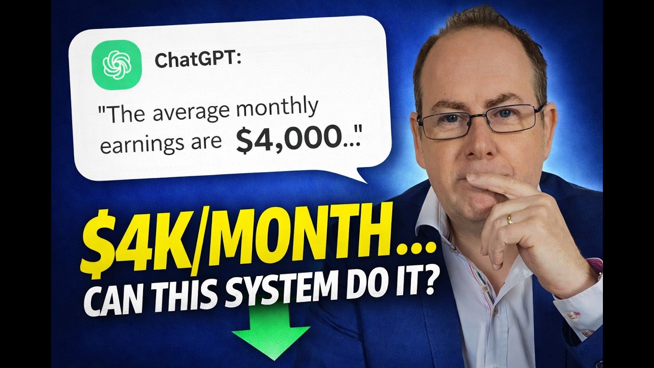 ChatGPT Says the Average Person Earns $4K/Month… Can This System Do It?