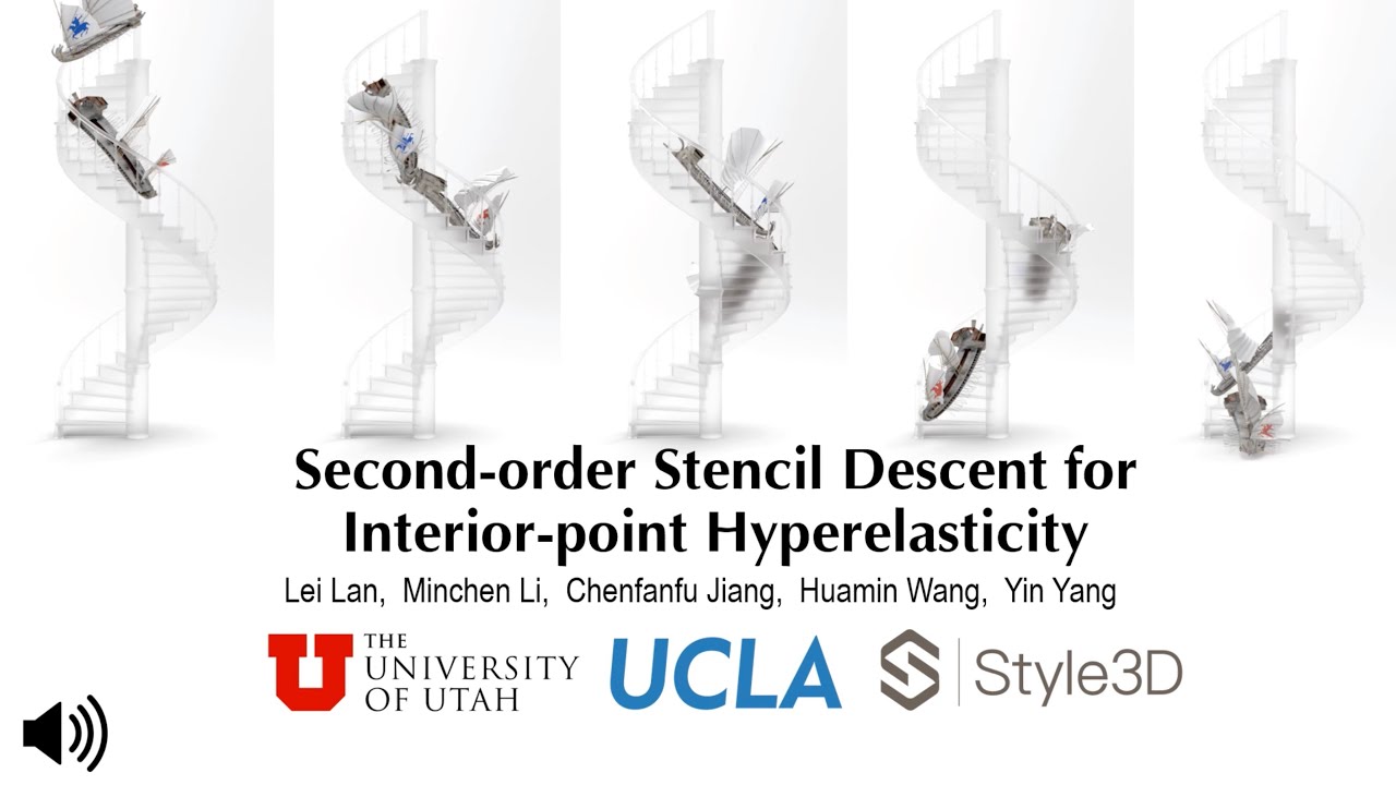 [SIGGRAPH 2023] Second-order Stencil Descent for Interior-point Hyperelasticity