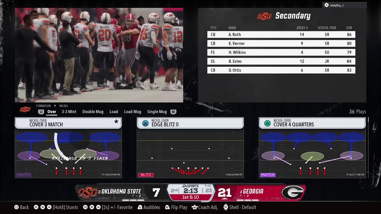 Oklahoma St Dynasty vs Georgia