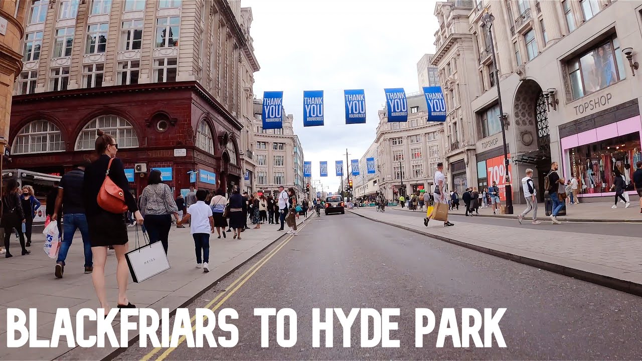 [4K Cycling] London : Blackfriars to Hyde Park