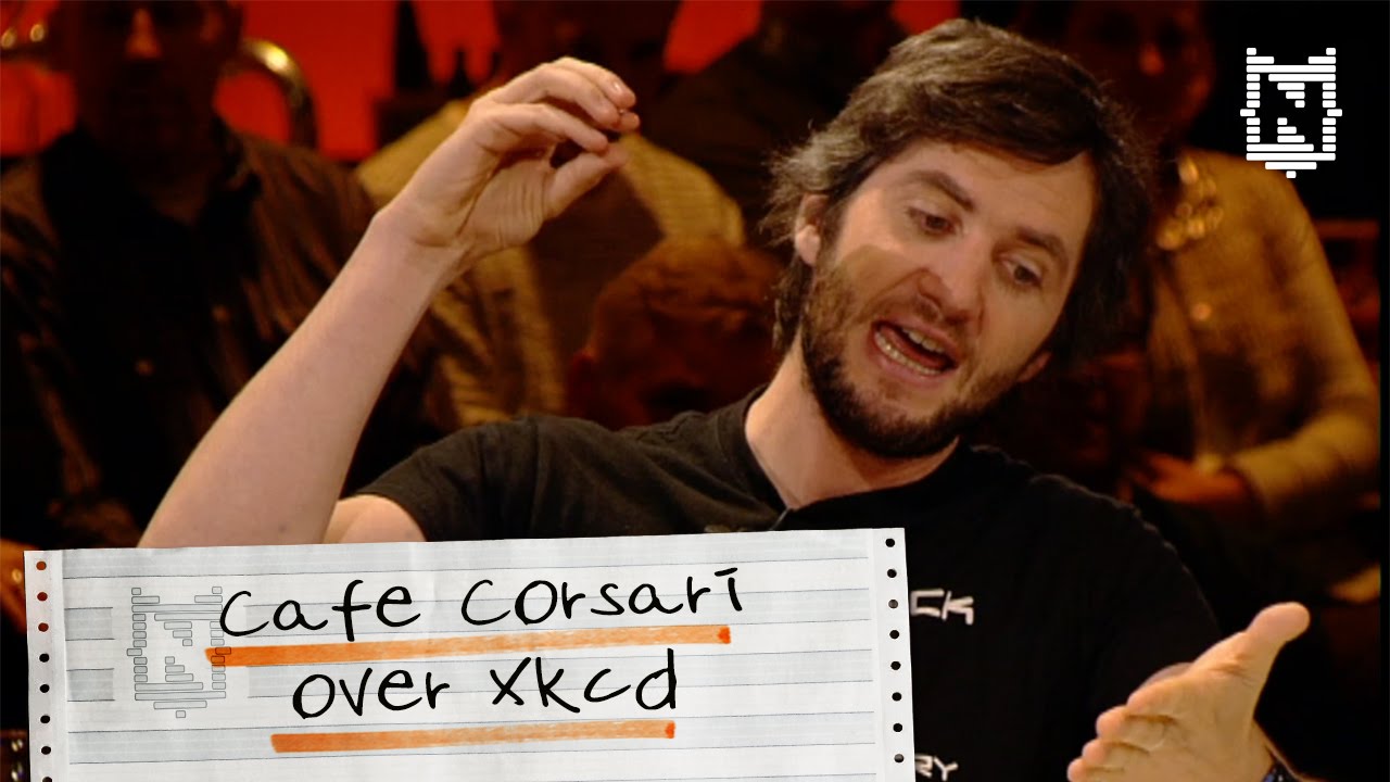 Lieven Scheire in Cafe Corsari over xkcd