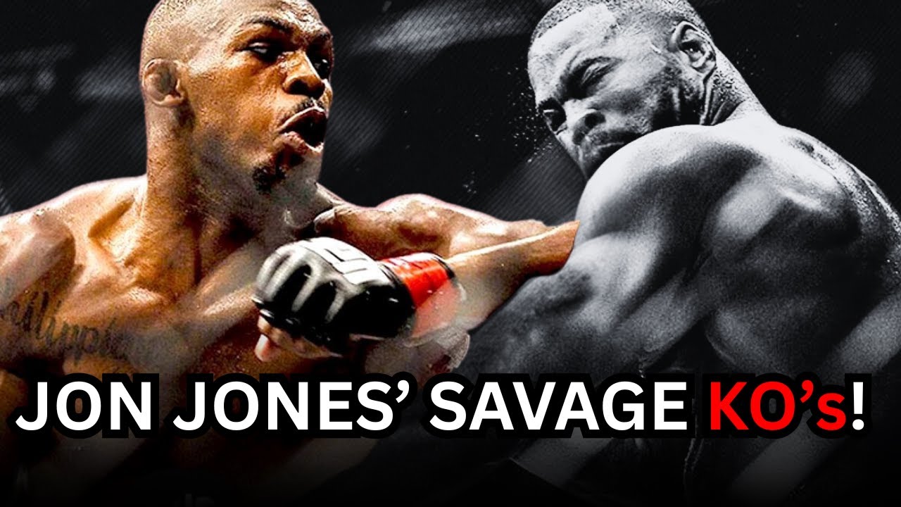 Jon Jones Highlights UFC Knockouts - Most Brutal Finishes!! 🐐