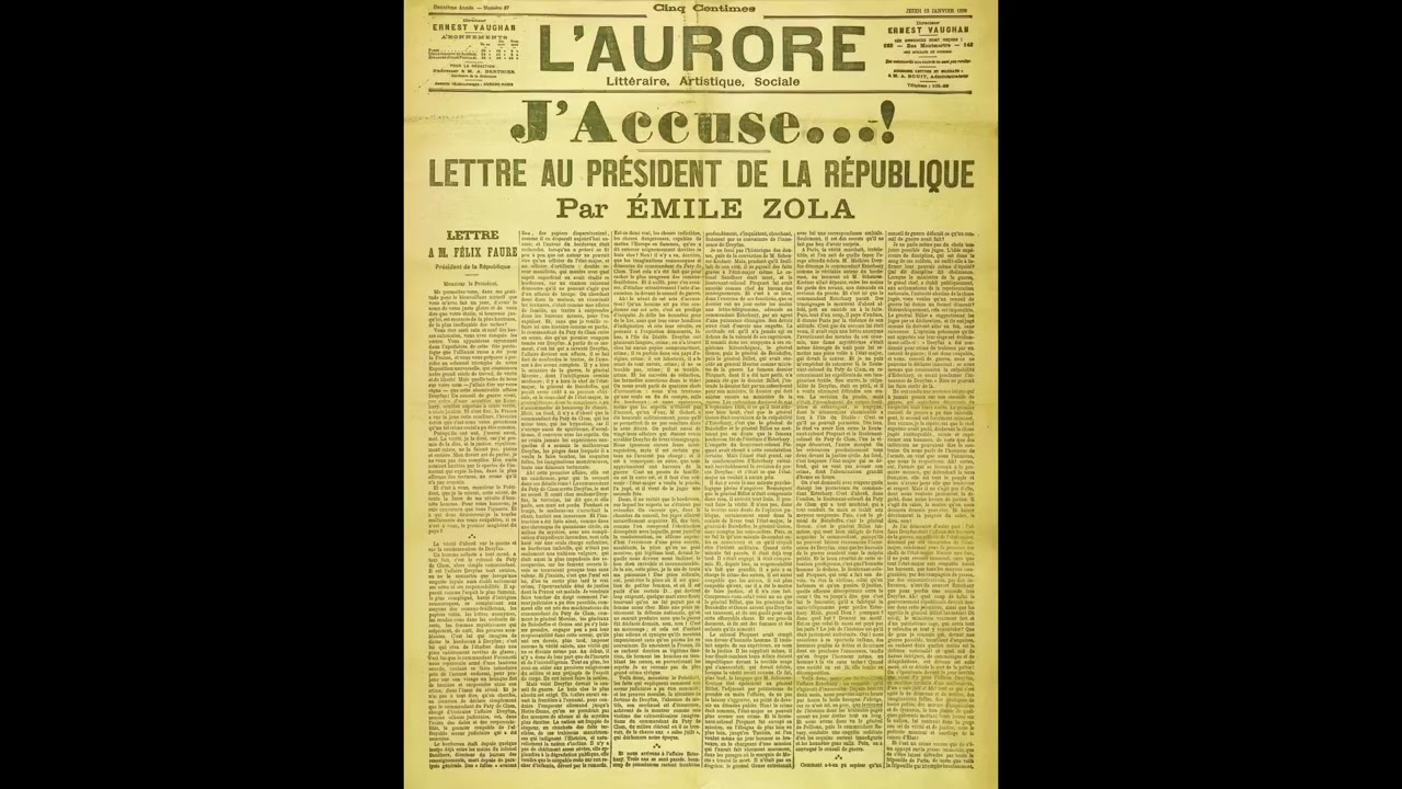 J'accuse (полный текст) - перевод на английский язык