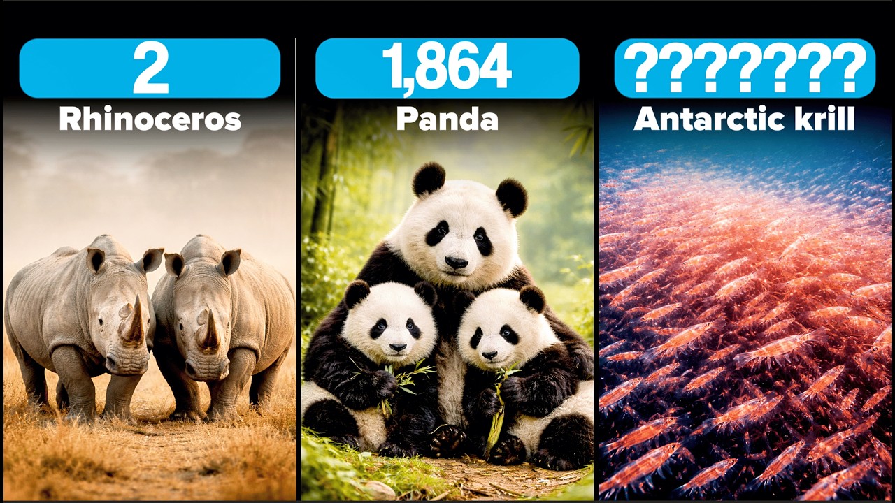 Rarest to Most Common Animals on Earth | Global Population Ranking