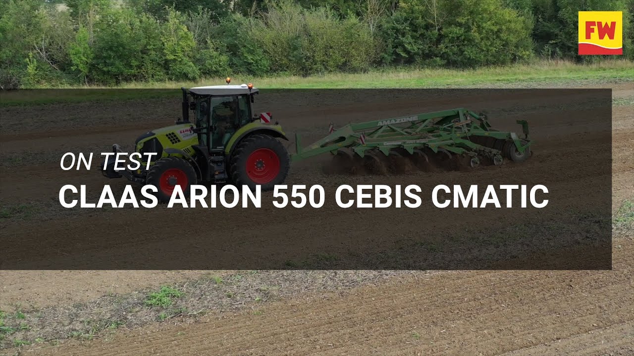 On test: Claas Arion 550 Cebis Cmatic