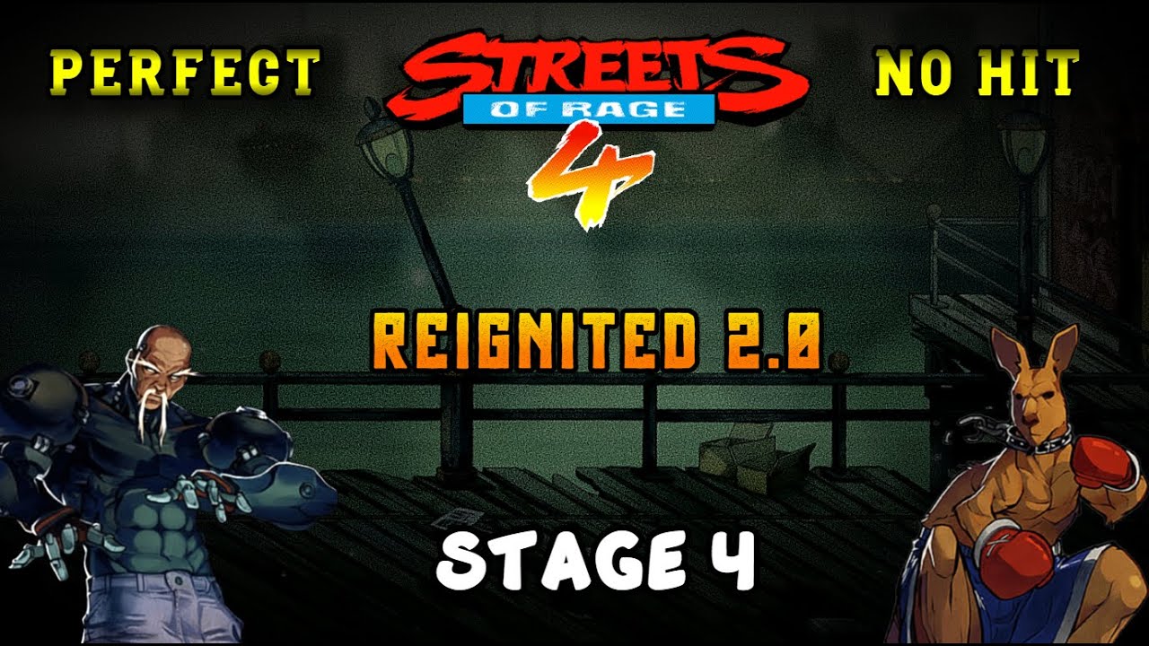 Streets Of Rage 4 — 2 Player Co-op - ZAN & ROO - STAGE 4 - Perfect No Hit | Reignited mod 2.0