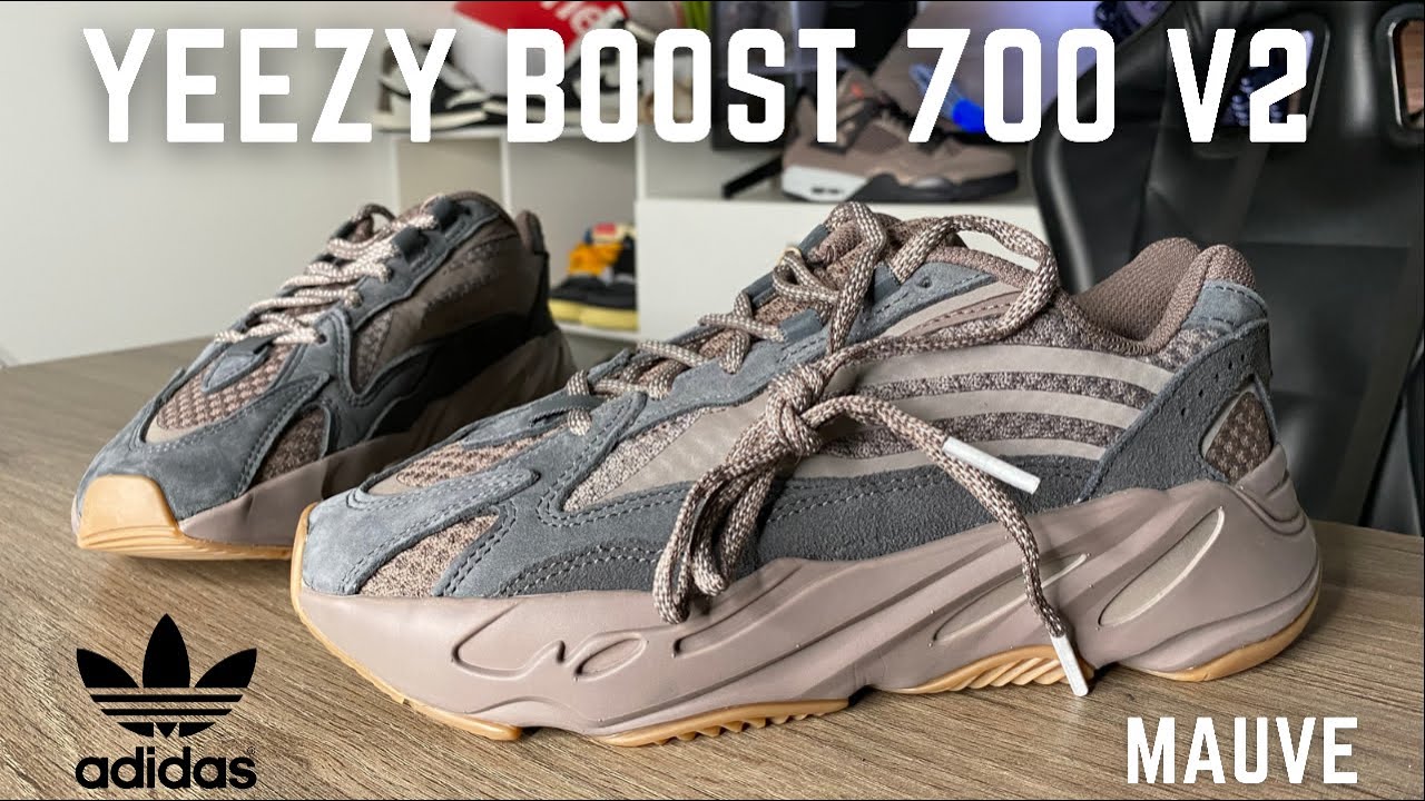 Yeezy 700 V2 Mauve On feet Review