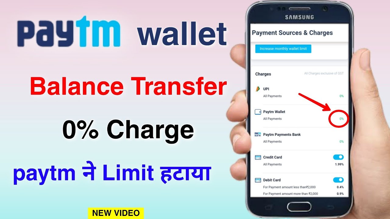 Paytm wallet to bank transfer 0% || paytm remove wallet payment free limit || credit card to bank
