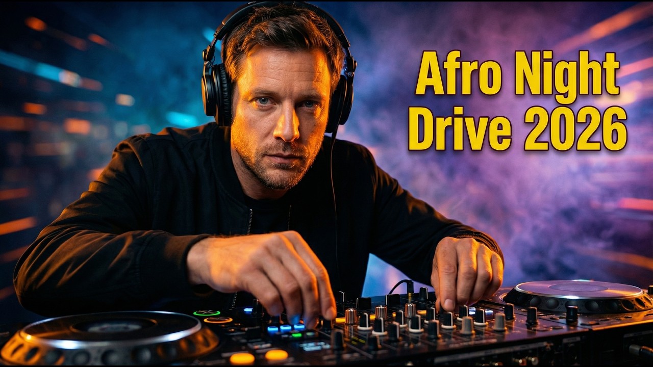 Soulful Afro Deep House 2026 | Night City Rooftop DJ Live Set 4K