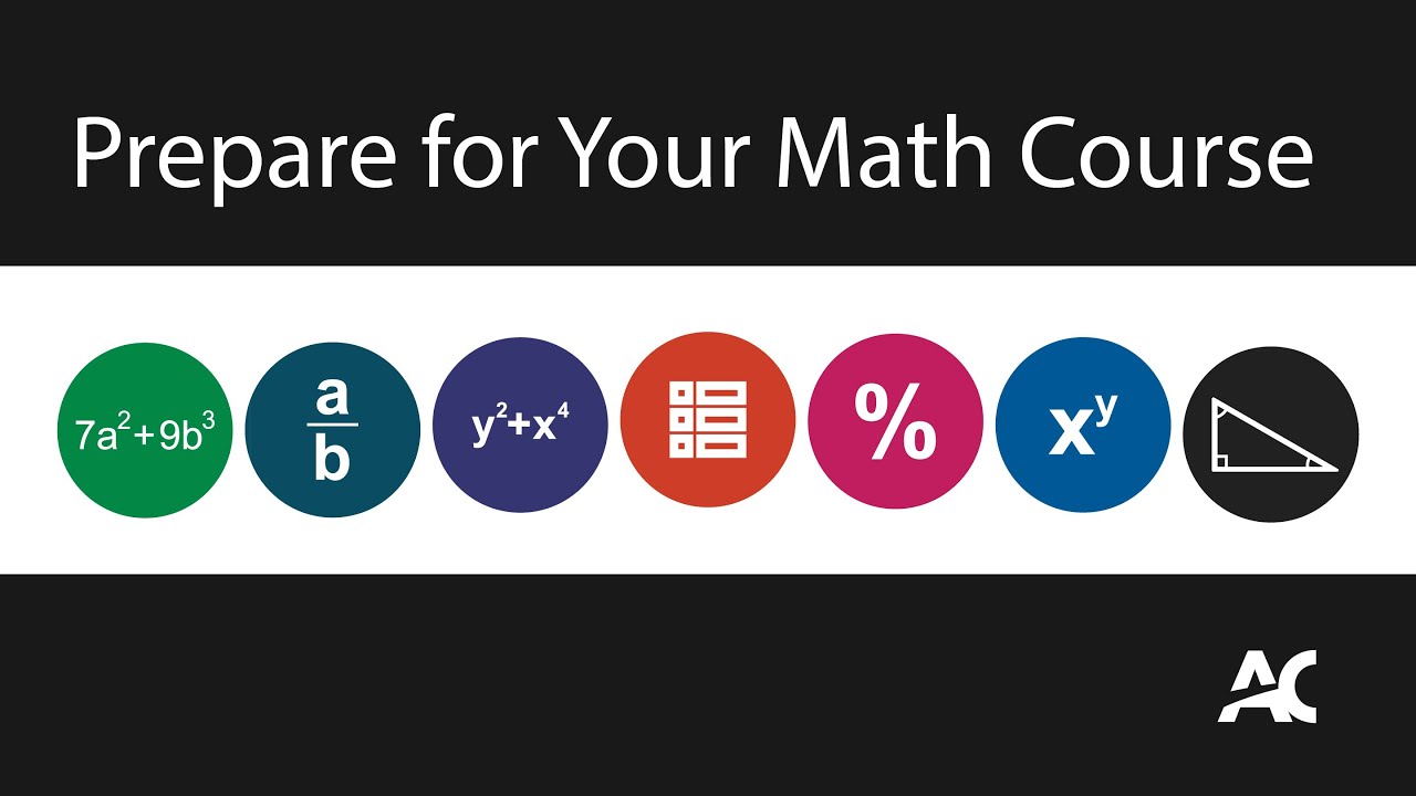 Prepare for your math course at Algonquin College