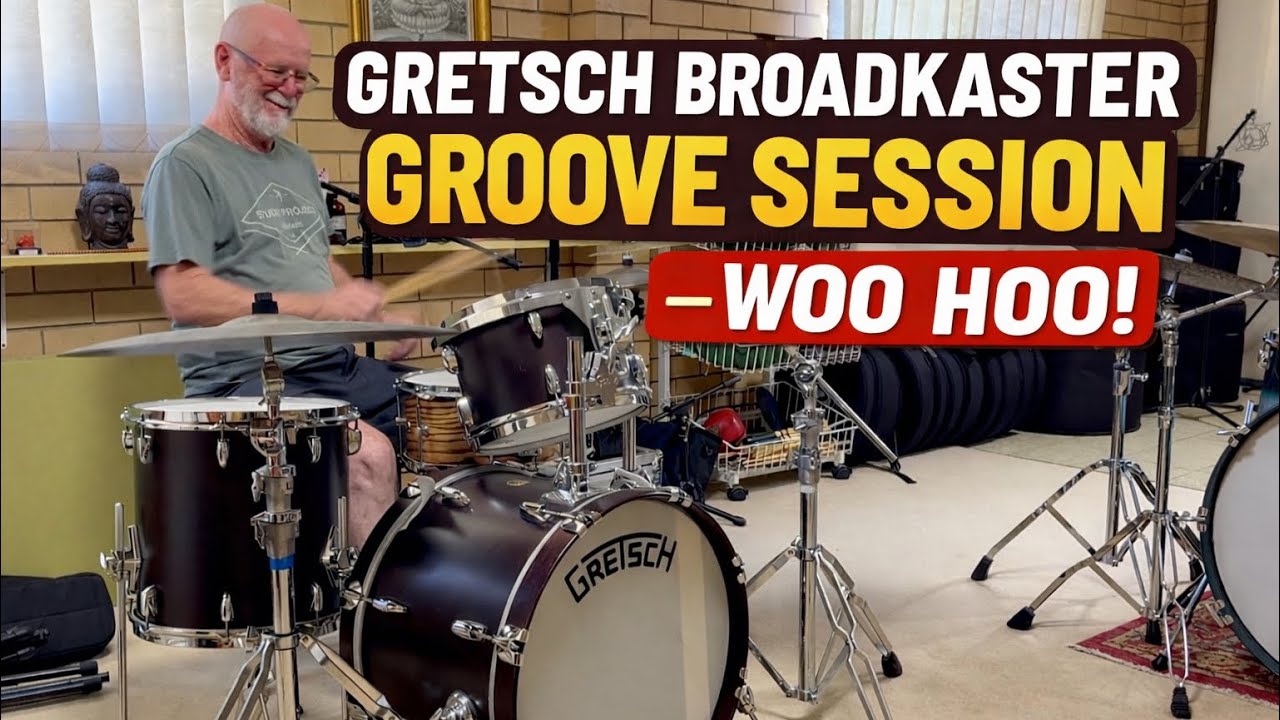 ⭐ Grooving on My Gretsch Broadkaster — Pure Vintage Drum Vibes!