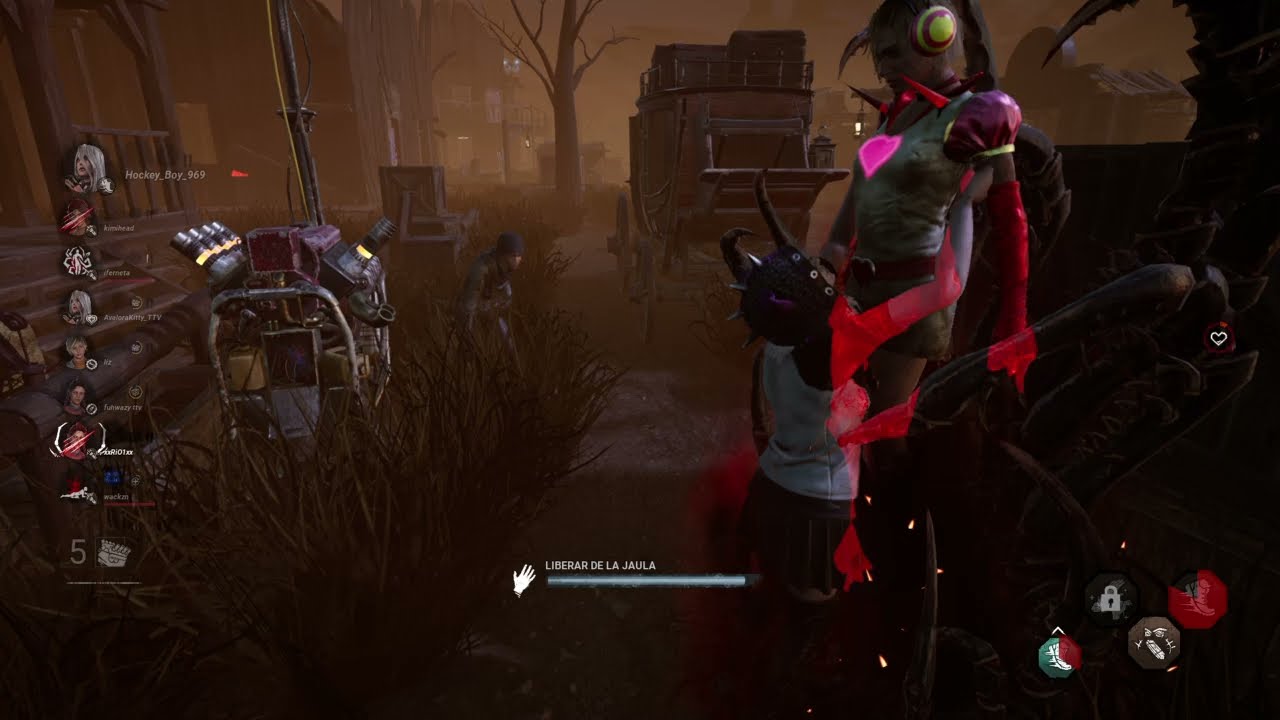 Dead by Daylight 2 vs 8 Sable contra el Nemesis Afk