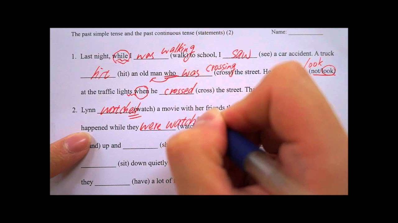 The portable classroom - Grammar - the past simple and the past continuous (2)
