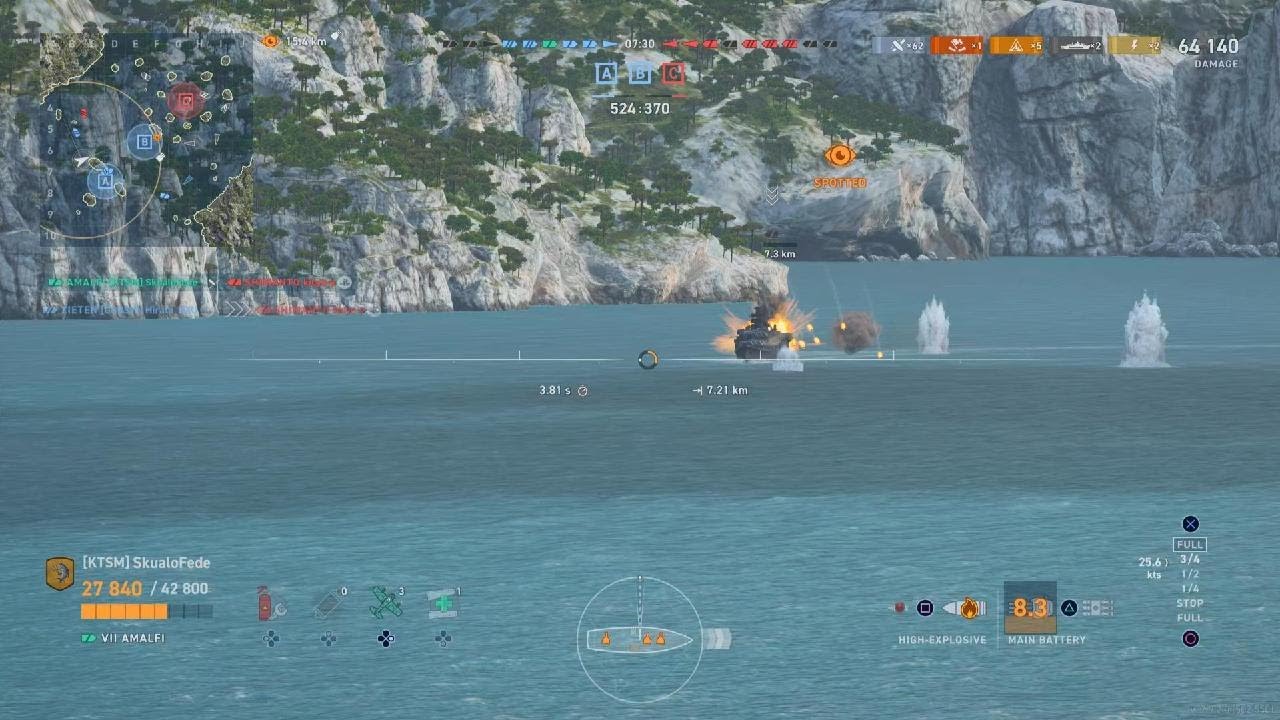 World of Warships: Legends_2025 AMALFI 114K damage 2kill