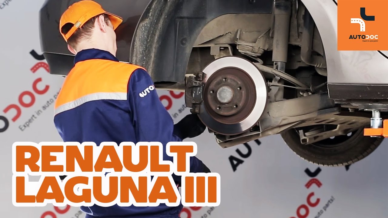 Jak wymienić tylne tarcze hamulcowe i tylne klocki hamulcowe w RENAULT LAGUNA 3 TUTORIAL | AUTODOC