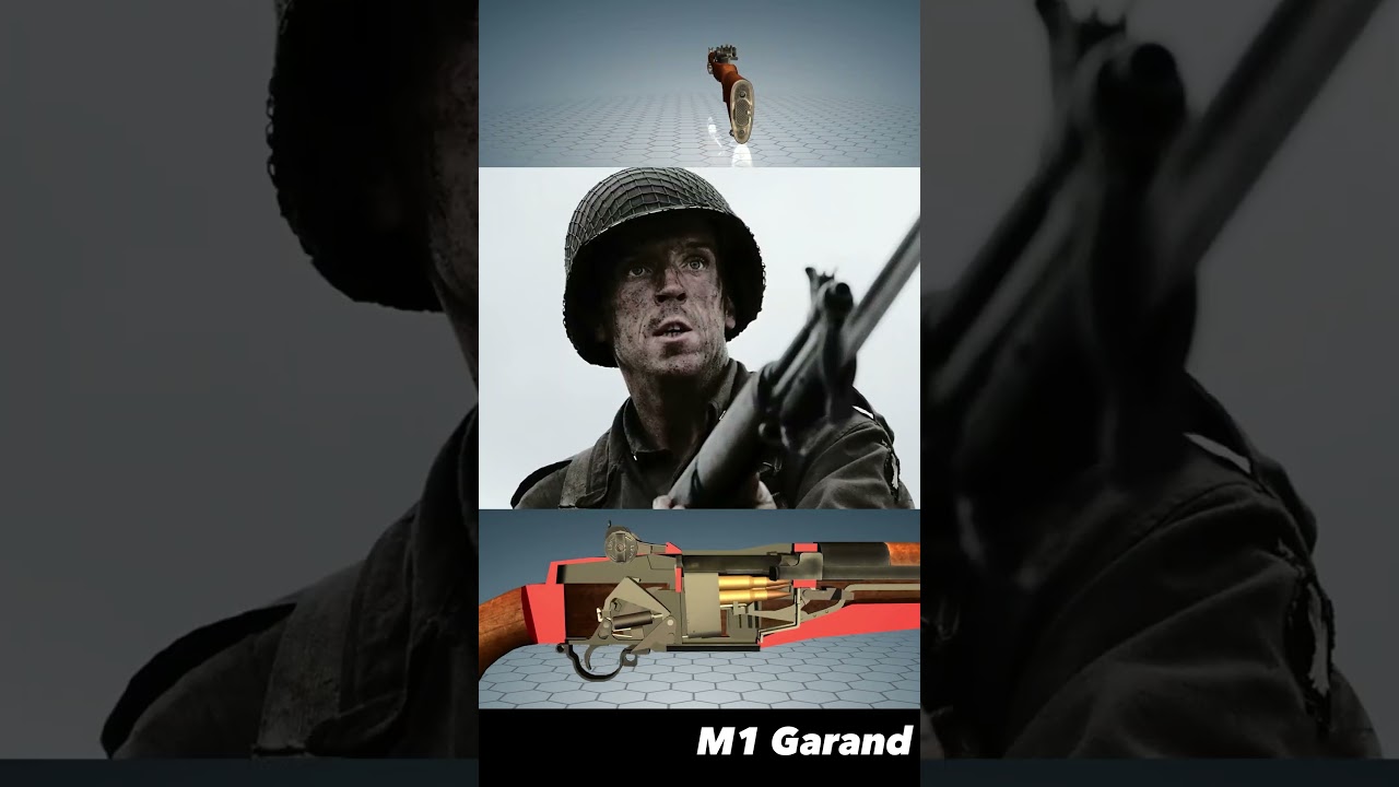 &laquo;Капитан Уинтерс стреляет из своего M1 Garand&raquo; &mdash; Оружие Второй мировой войны #ww2 #война #шорты #...