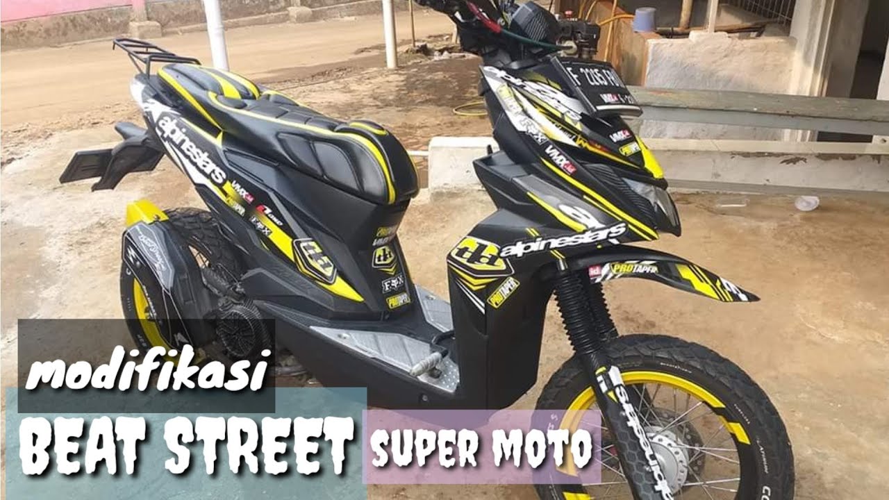 MODIFIKASI  BEAT STREET SUPER MOTO