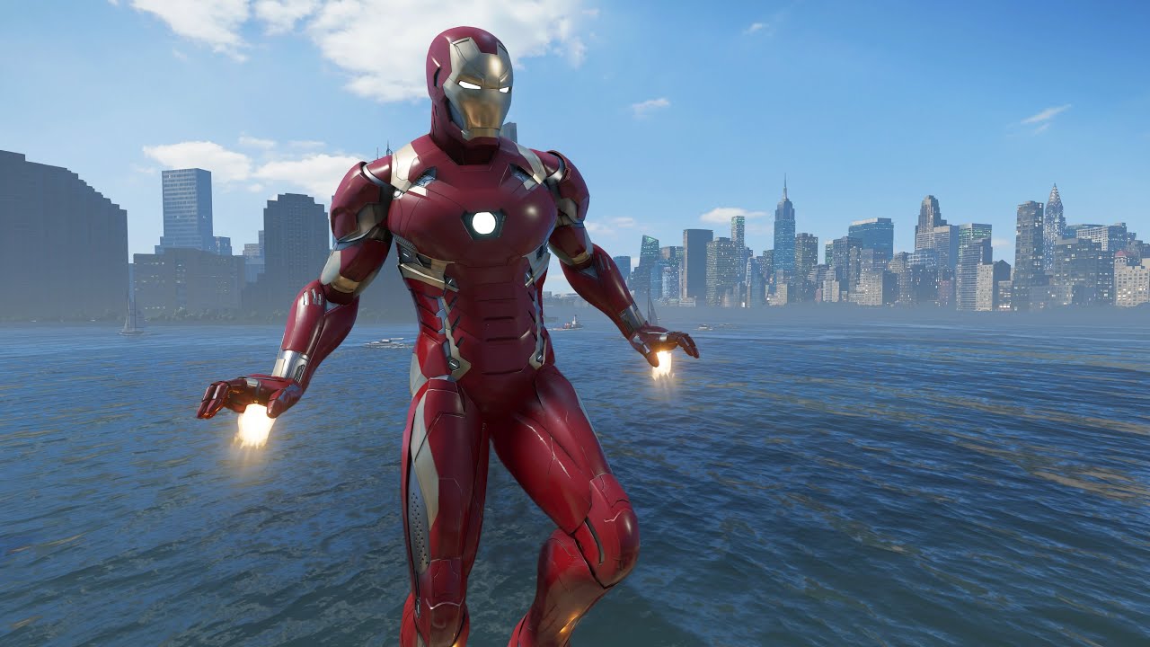 MCU Iron Man Mark 46 “Civil War” Suit Gameplay - Marvel's Avengers