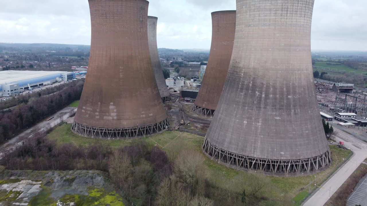 DJI Mini 2 | Rugeley Power Station Towers - Demolition Aftermath | Andy's Antics