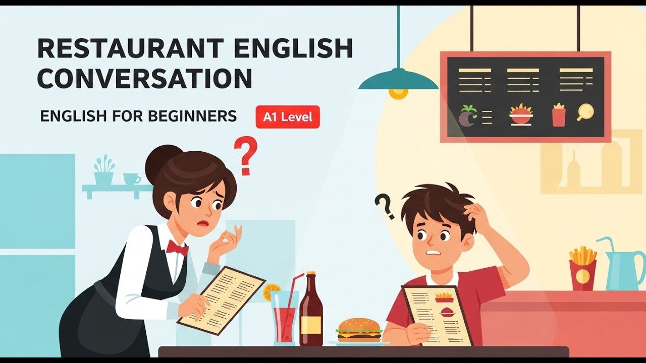 Restaurant English Conversation | Slow English Podcast for Beginners