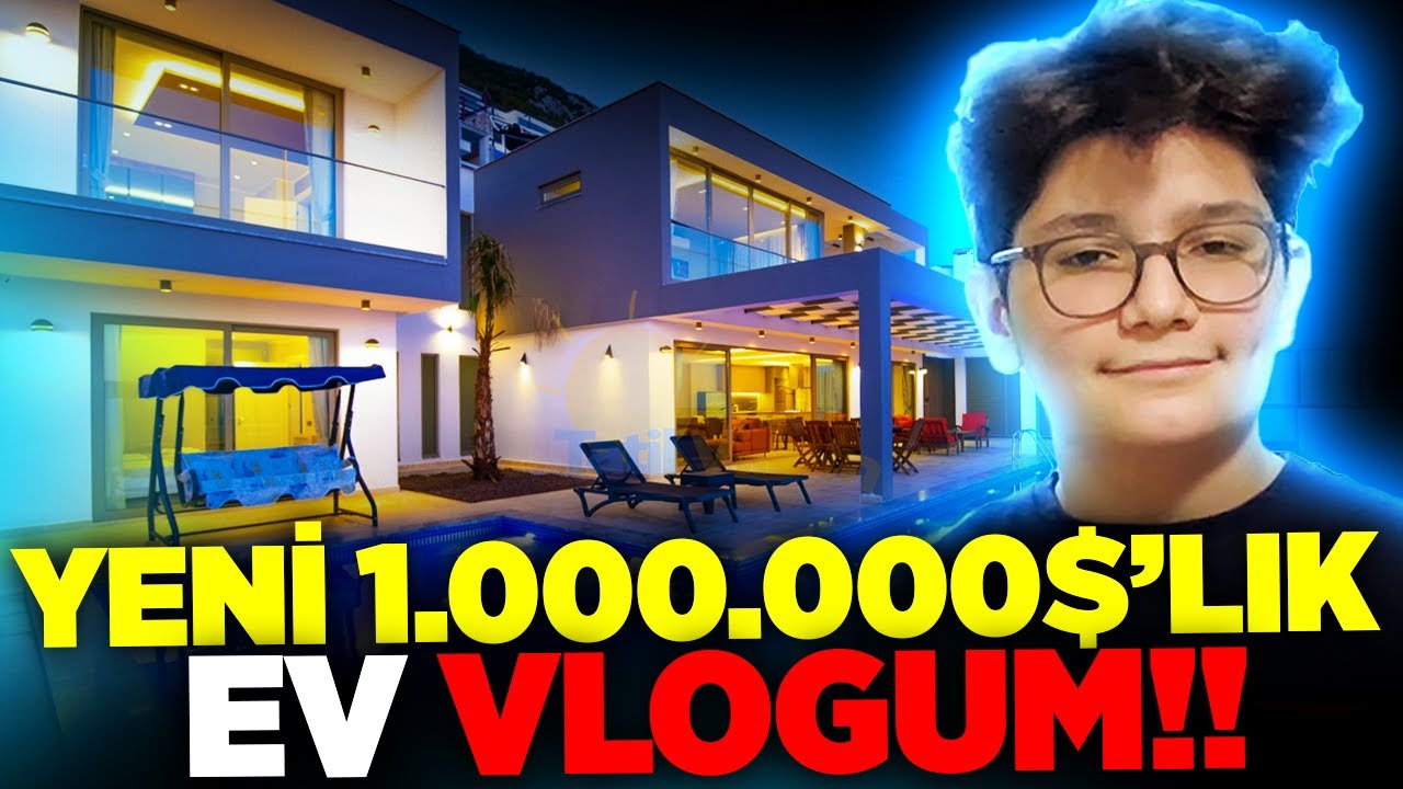 YENİ 1.000.000$'LIK VİLLAM!! EV VLOGU!!