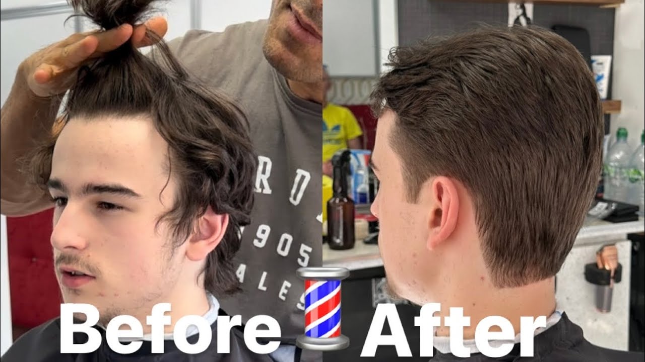 How to do a full haircut with scissors #tutorial #learning #hairsalon #school #barbershop #hair