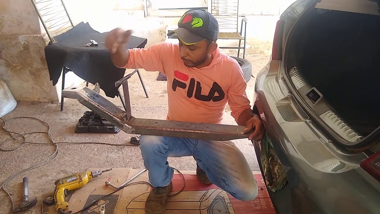suporte para reboque do gol, fácil de fabricar