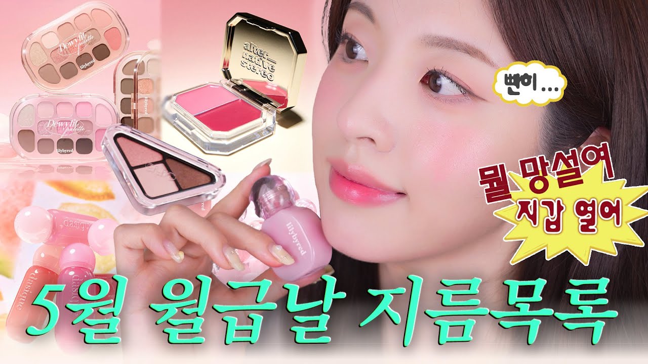 꽤나 성공적인 5월 월급날 쇼핑🛍️ 클리오, 릴리바이레드 등 신상 아이팔레트 한가득, 데이지크 new틴트, 얼터너티브 스테레오 블러셔 등등  [빌보의 월급날💸]