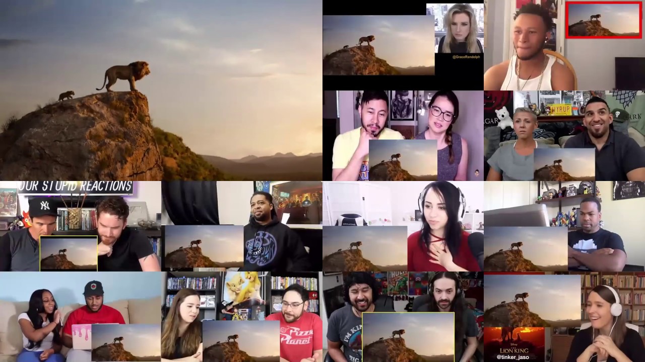The Lion King Official Trailer REACTIONS MASHUP!!
