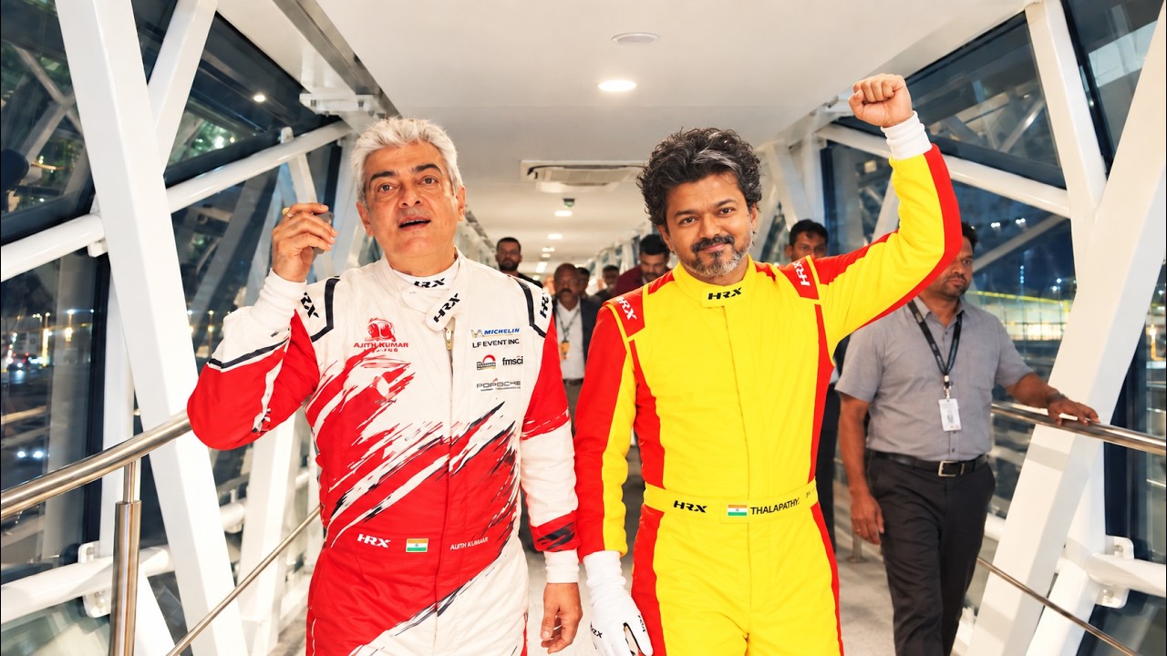 CM Vijay - Ajith New Official Video London Car Race 2026 | Vijay Driving Race Car | Vijay & Trisha
