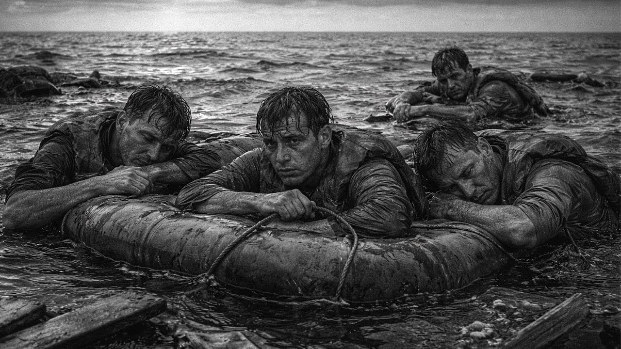 Sunk and left adrift at sea for four days, they fought at all costs to survive