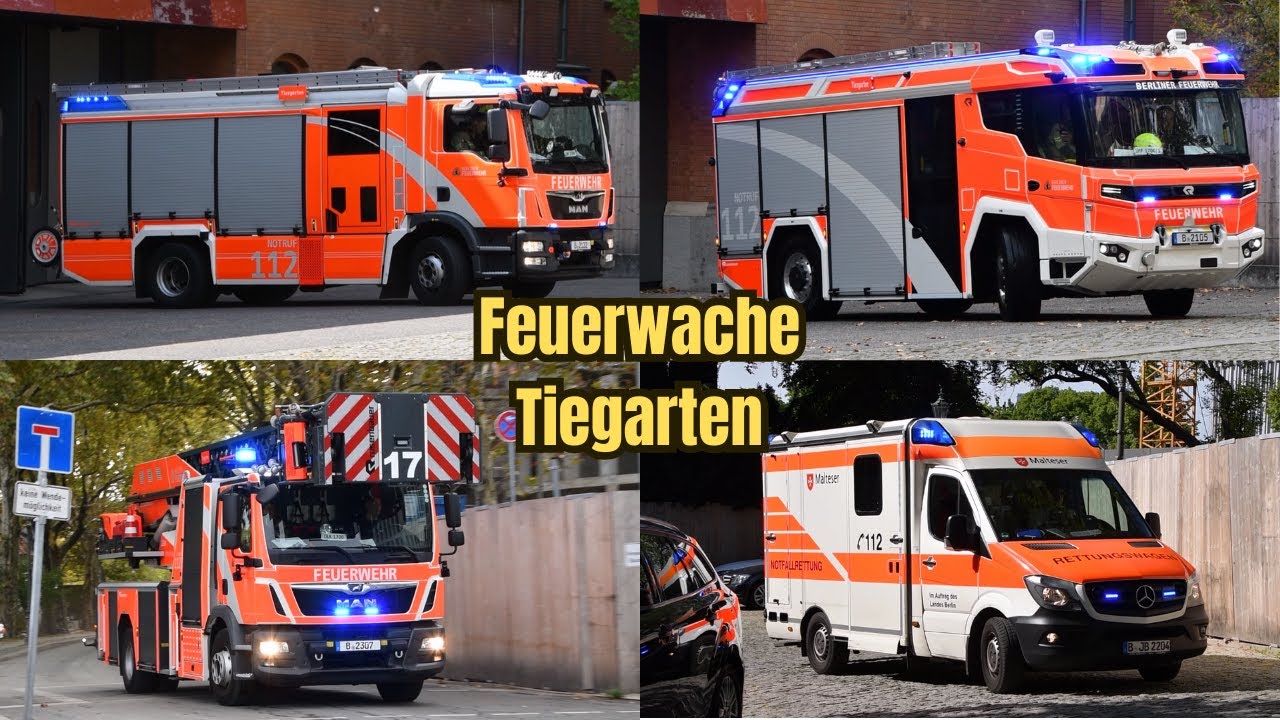 [eLHF] Einsatzfahrten der Feuerwache Tiergarten (1700) || Berliner Feuerwehr