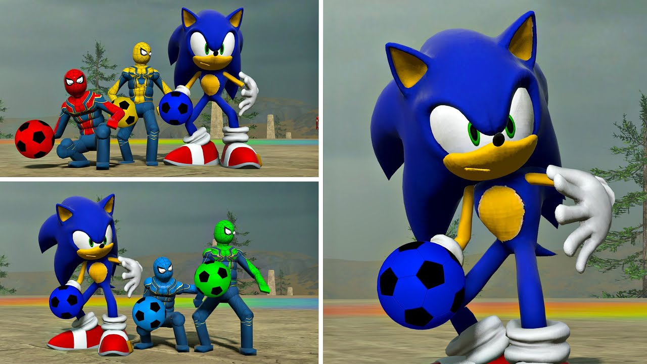 EPIC SONIC & SPIDER-MAN GAME SQUAD BATTLE AGAINST SMART AI VILLAINS!