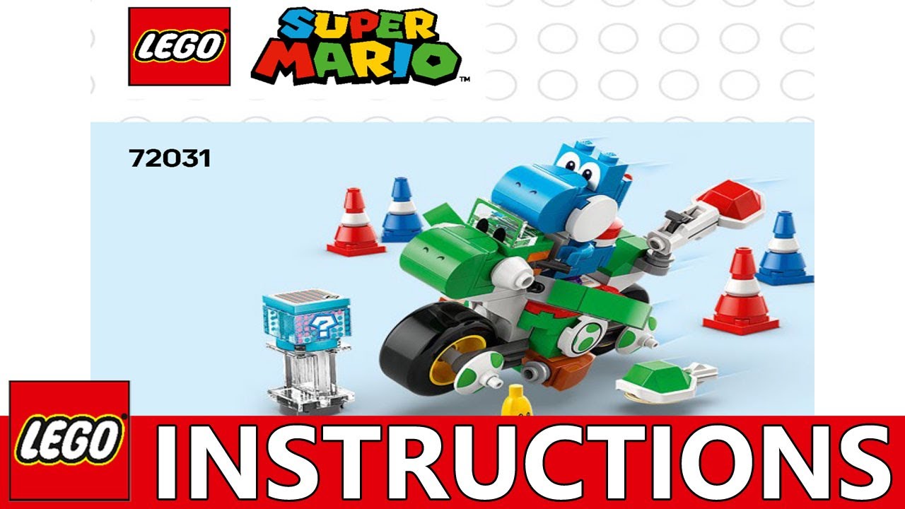 How to build LEGO Super Mario 72031 - Mario Kart: Yoshi Bike (Step-by-Step Tutorial)