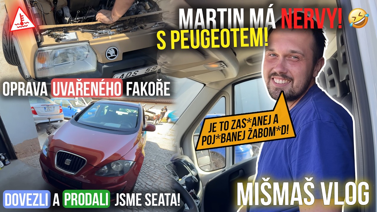 Opravujeme uvařeného Fakoře🔧 Dotáhli jsme a Obratem prodali další AUTO🔧 Miš Maš Vlog_187