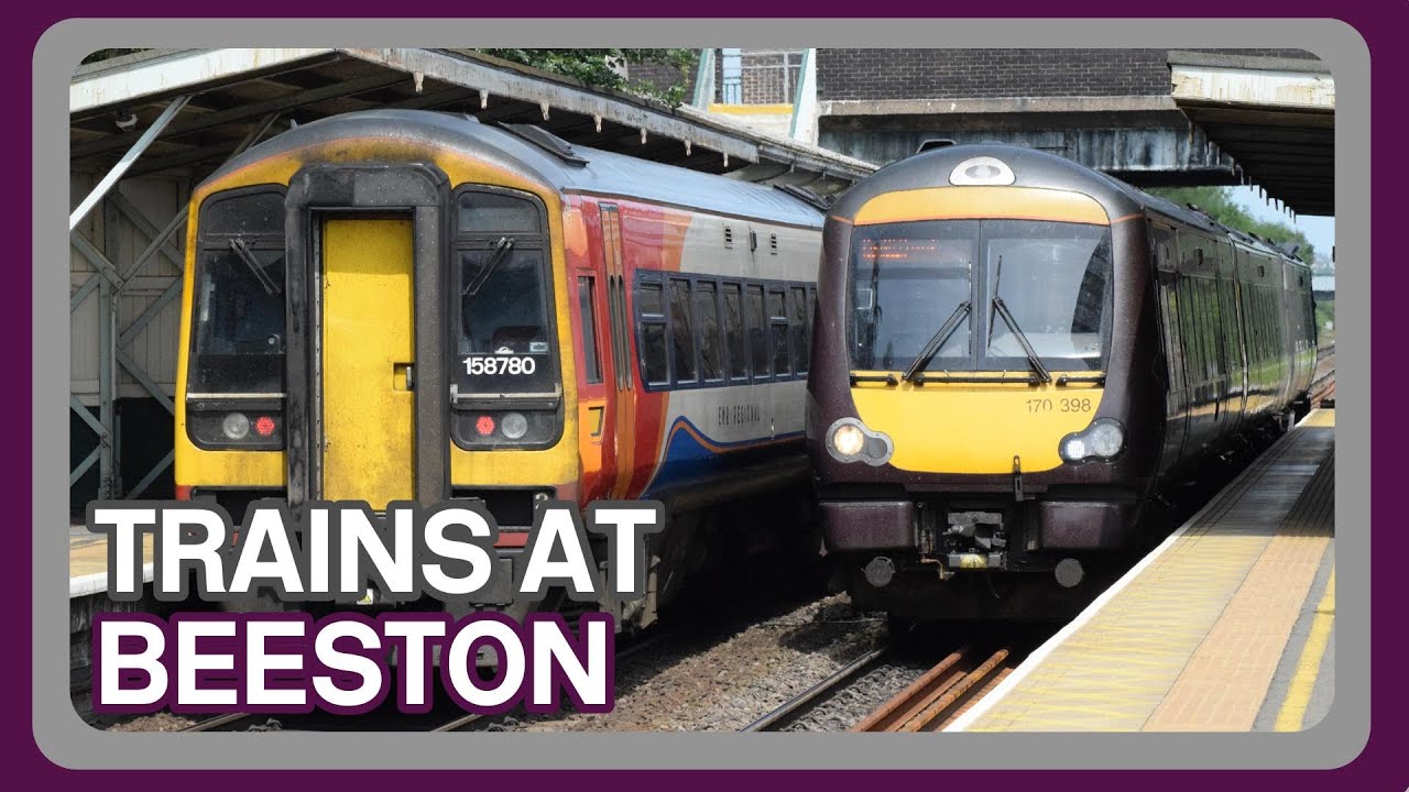 Trains at Beeston railway station (29/05/2023)