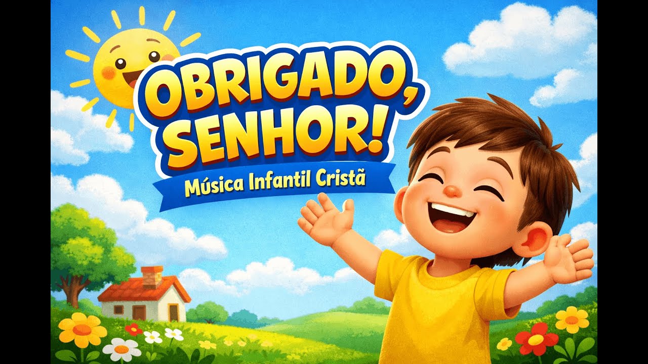 Obrigado, Senhor 🙏 | Música Infantil Cristã sobre Gratidão | Louvor para Crianças