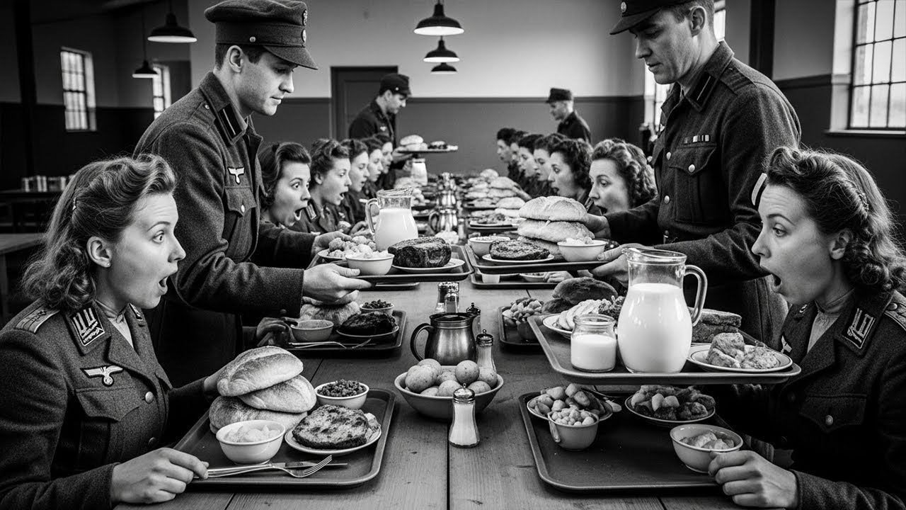 German Women POWs in America Stunned by Huge Portions of Food at Every Meal