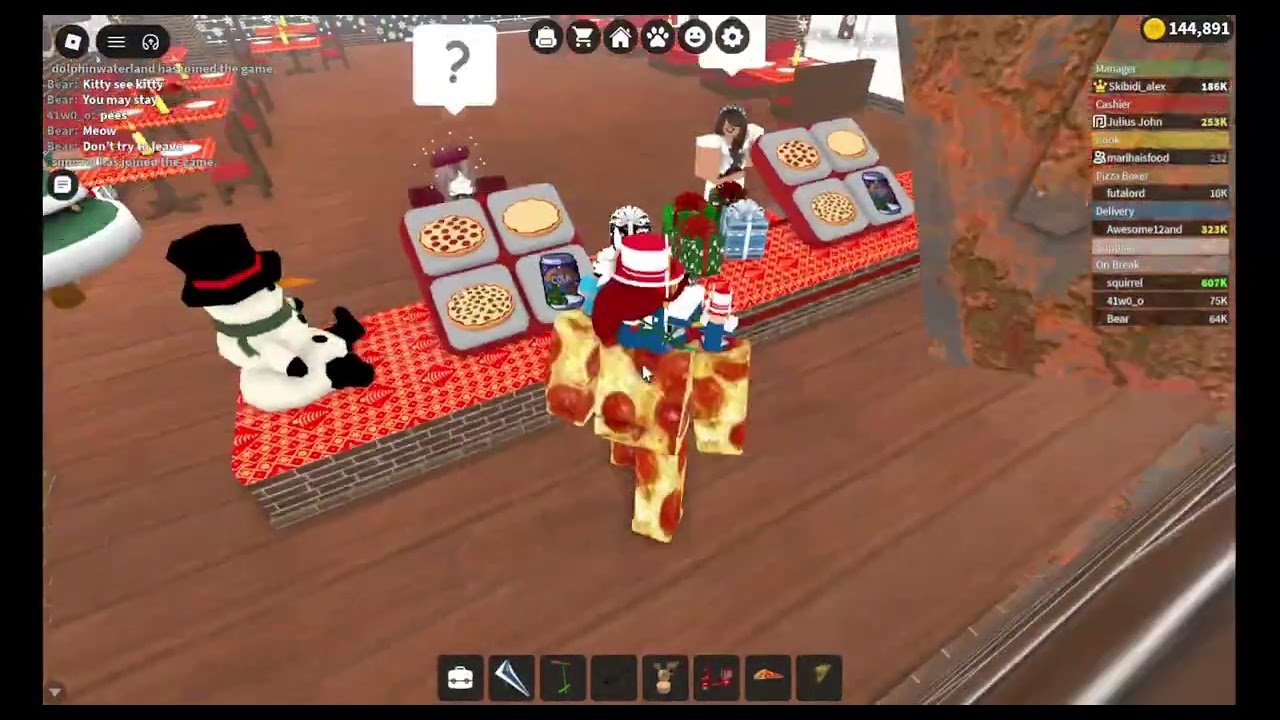 Roblox | Work at a Pizza Place | 2025 Christmas Advent | Day 20 of 25