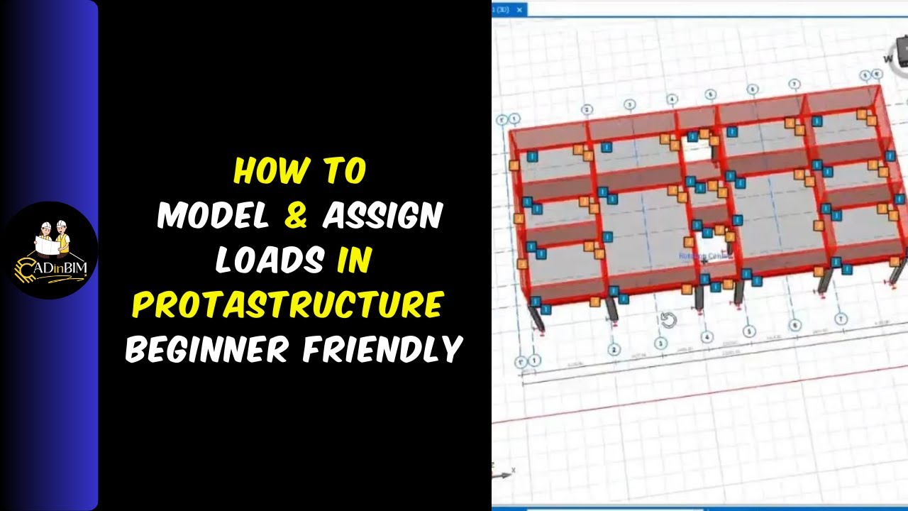 ProtaStructure Tutorial : Modeling, Setting Center & Assigning Loads |  with Eng. Catherine (Kenya)