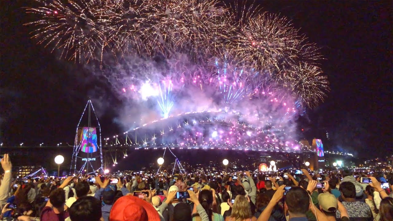Sydney New Year Fireworks 2019 from the Sydney Opera House